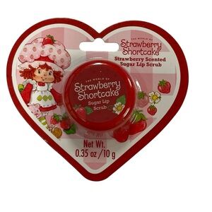 The World Of Strawberry Shortcake Sugar Lip Scrub Strawberry Scented 0.35oz/10g